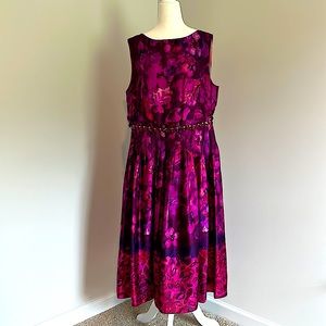 Purple floral dress
